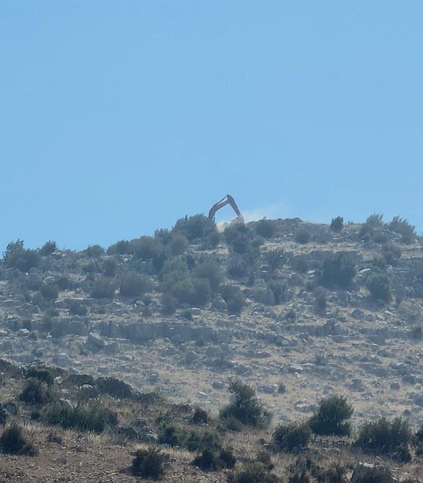 Israel bulldozer Ruweissat Al-Alam